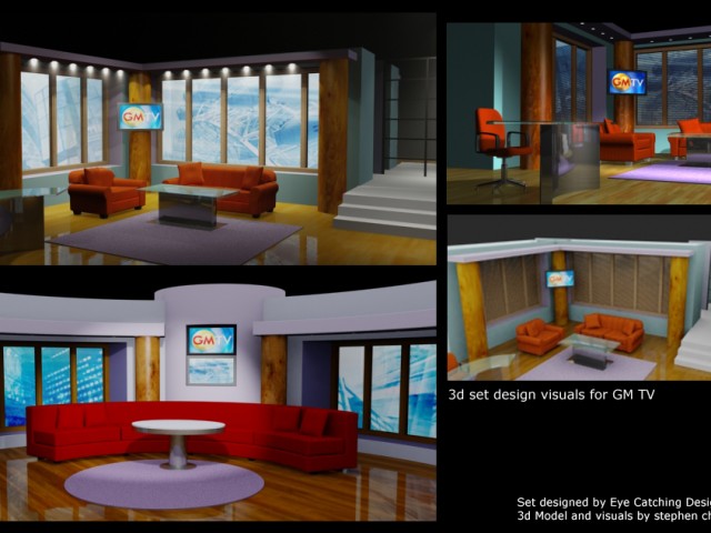 3d visual for GMTV